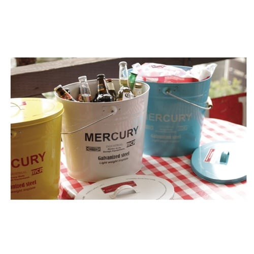 バケツ オーバル ふた付き 15L ホワイト