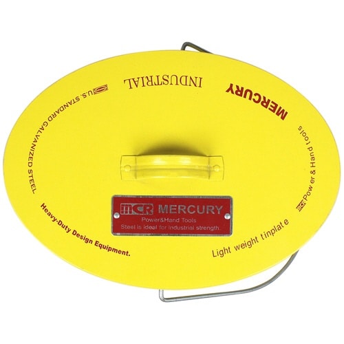 バケツ オーバル ふた付き 15L イエロー