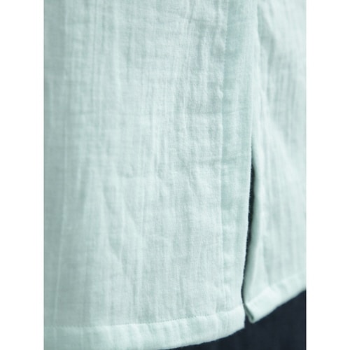 エプロン やさしいガーゼのエプロン ミント