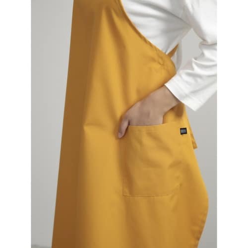 エプロン Aラインシルエットエプロン イエロー