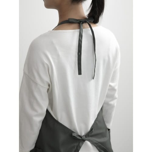 エプロン Aラインシルエットエプロン カーキ