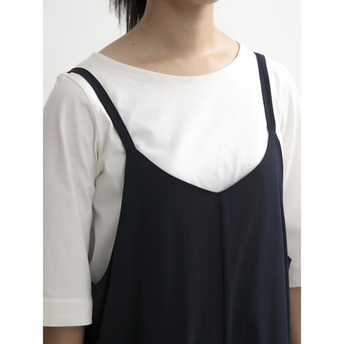 エプロン 無地 ネイビー