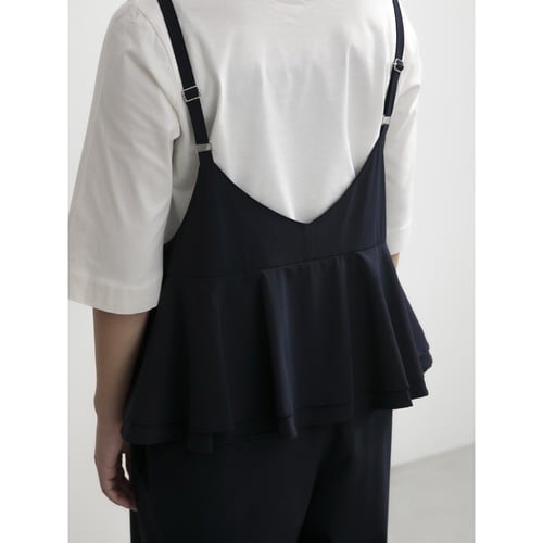 エプロン 無地 ネイビー