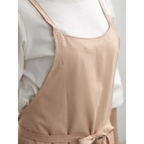 エプロン スソフリルラップエプロン ピンク