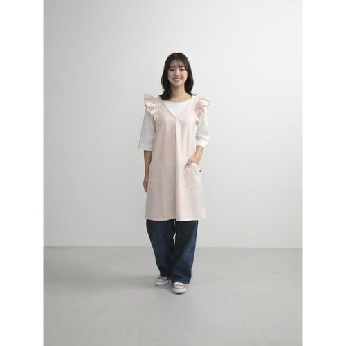 エプロン スモークピンク