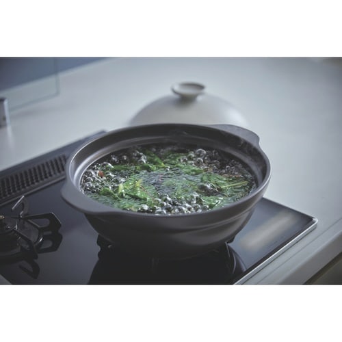 土鍋 8号 Karl IH対応 軽量土鍋 グレー