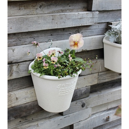 植木鉢 ハンギングエコポット 210 ホワイト