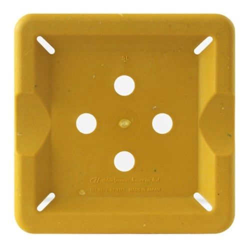 植木鉢 エコポット角型ロング 古紙入り マスタード