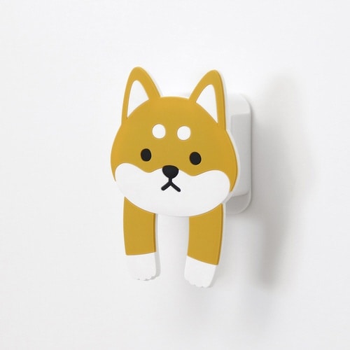 フック 吸着 スティッキーフックポケット 柴犬