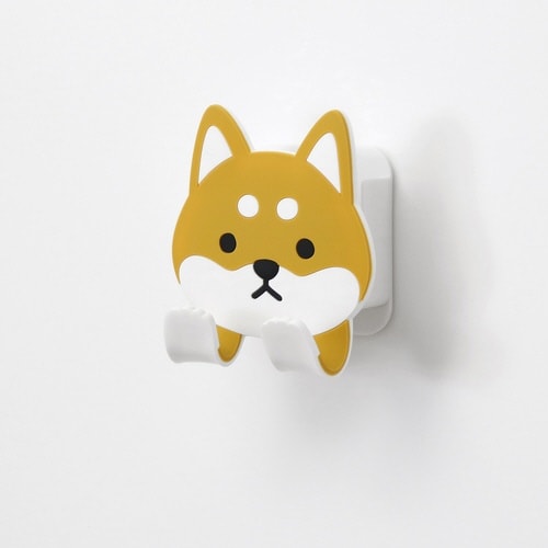 フック 吸着 スティッキーフックポケット 柴犬