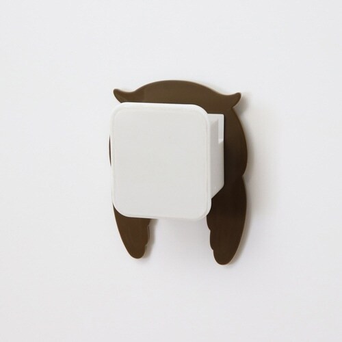 フック 吸着 スティッキーフックポケット フクロウ