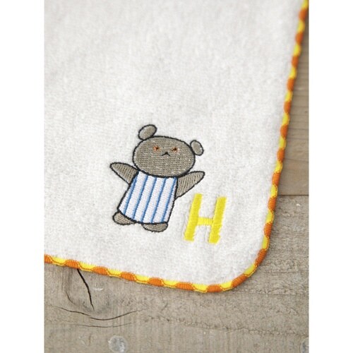 ハンドタオル こぐまちゃん イニシャル H