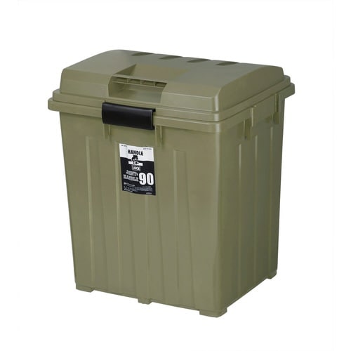 ゴミ箱 90L 屋外兼用 カーキ