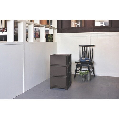 チェスト 壁付 デコニーシーヴォ ダークブラウン