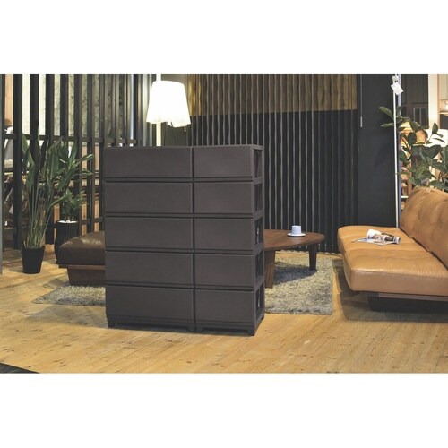 チェスト 壁付 デコニーシーヴォ ダークブラウン