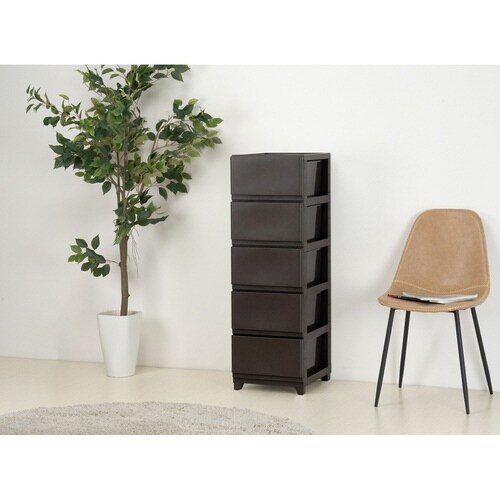 チェスト 壁付 デコニーシーヴォ ダークブラウン