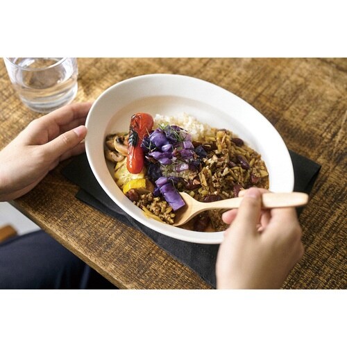 ボウル 24cm オーバルボウル ホワイト