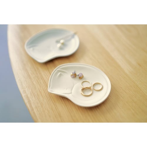 プレート 11cm ガット 陶器 アイボリー