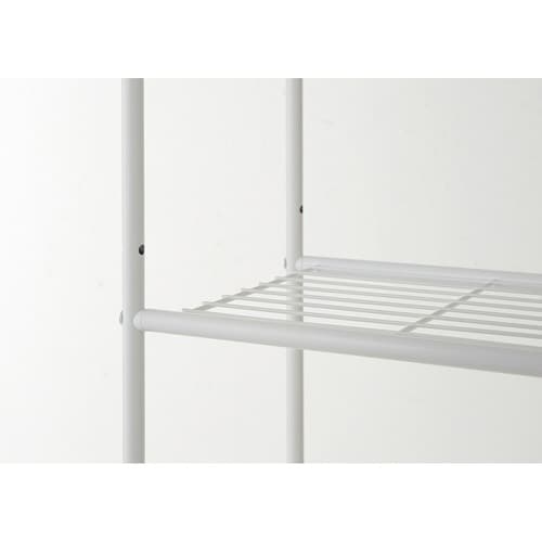 ランドリーラック タオル掛け付き マットホワイト