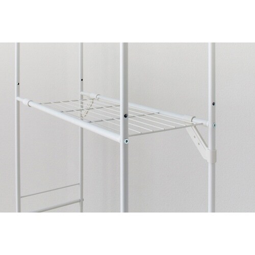 ランドリーラック ハンガーバー付き マットホワイト