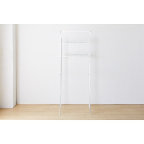 ランドリーラック ハンガーバー付き マットホワイト