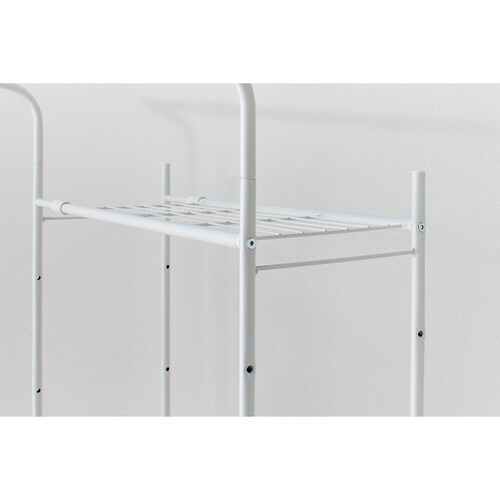 ランドリーラック バスケット台付き マットホワイト