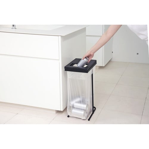 ゴミ箱 45L ユニード ゴミ袋ホルダー ブラック