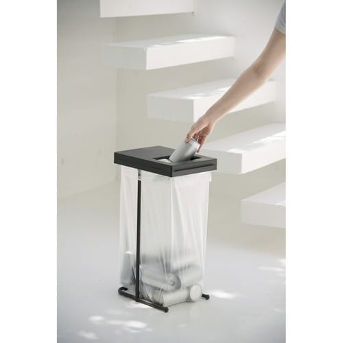 ゴミ箱 45L ユニード ゴミ袋ホルダー ブラック