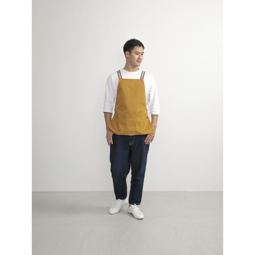 エプロン ちょいエプ2 無地 マスタード