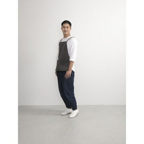 エプロン ちょいエプ2 無地 チャコール