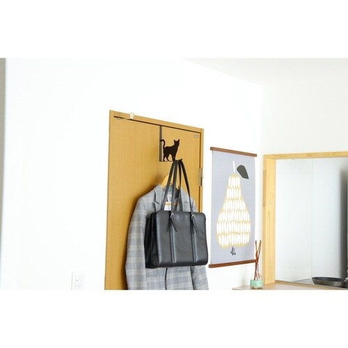 ドアフック キャットドアフック おさんぽ クロ