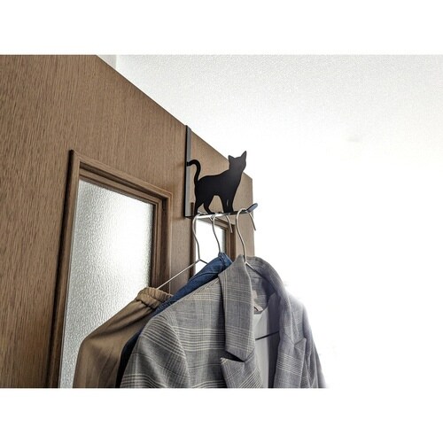 ドアフック キャットドアフック おさんぽ クロ
