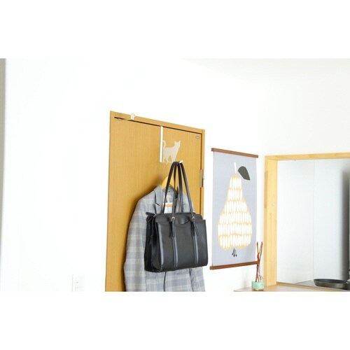 ドアフック キャットドアフック おさんぽ シロ