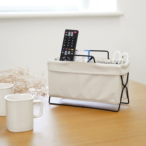 卓上収納 卓上マルチラック 折りたたみ アイボリー