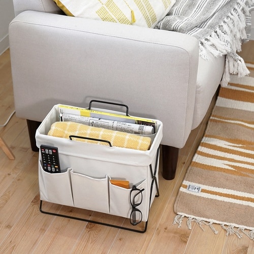 荷物置き リビングラック 折りたたみ アイボリー