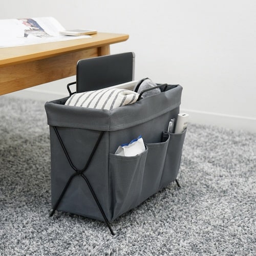 荷物置き リビングラック 折りたたみ グレー