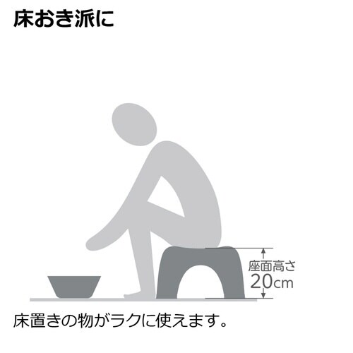 風呂椅子 高さ20cm ハユール 日本製 グリーン