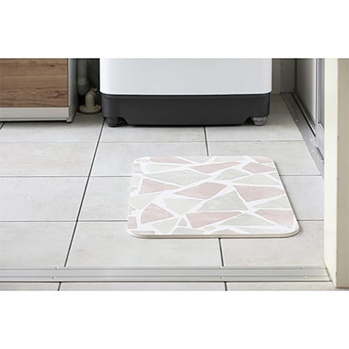 &NE バスマット 速乾 ラバーストーン ストーン