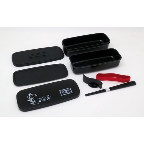 お弁当箱 2段 スヌーピーBlack 640ml
