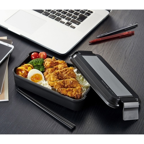 お弁当箱 メタリックスタイル 850ml ネイビー