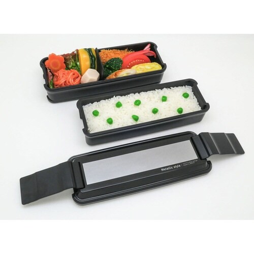 お弁当箱 メタリックスタイル 850ml ブラック