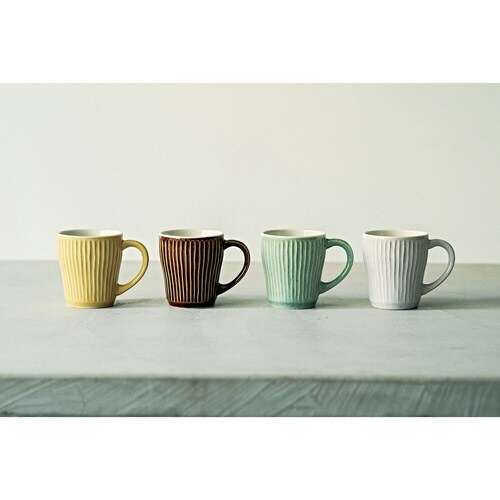 マグカップ 330ml Ripple イエロー