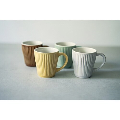 マグカップ 330ml Ripple ベージュ