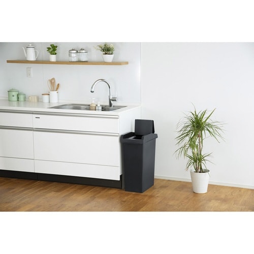 ゴミ箱 45L ユニード スライドペール ブラック