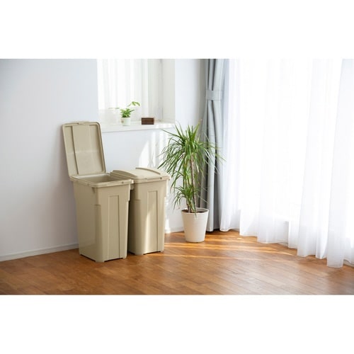 ゴミ箱 33L 連結カラー分別ペール ベージュ