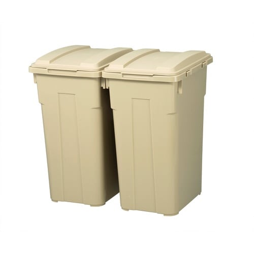 ゴミ箱 45L 連結カラー分別ペール ベージュ