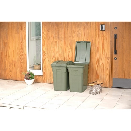 ゴミ箱 70L 連結カラー分別ペール カーキ