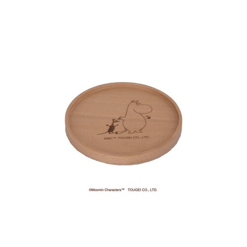 コースター 9cm ムーミン 木製 ムーミン