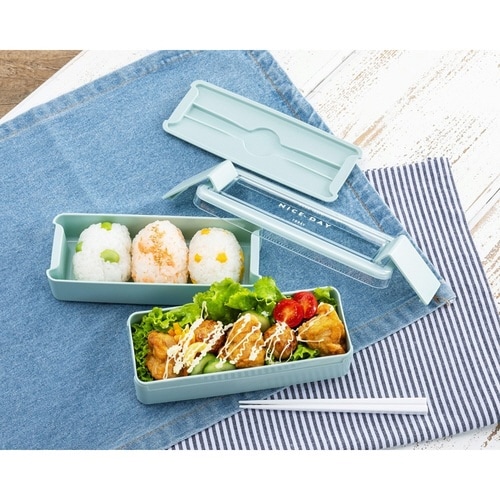 お弁当箱 イージーケアランチボックス2段 ミント