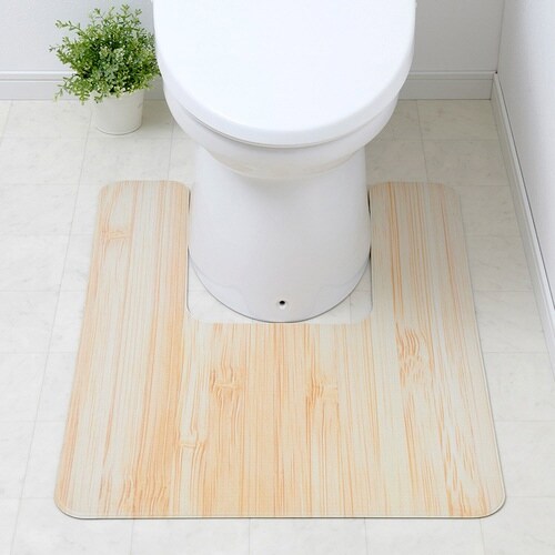 トイレマット サッと拭けるトイレマット 木目調
